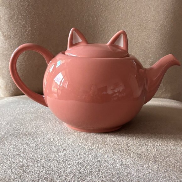 Pink Cat Ceramic Teapot - Picture 3 of 6